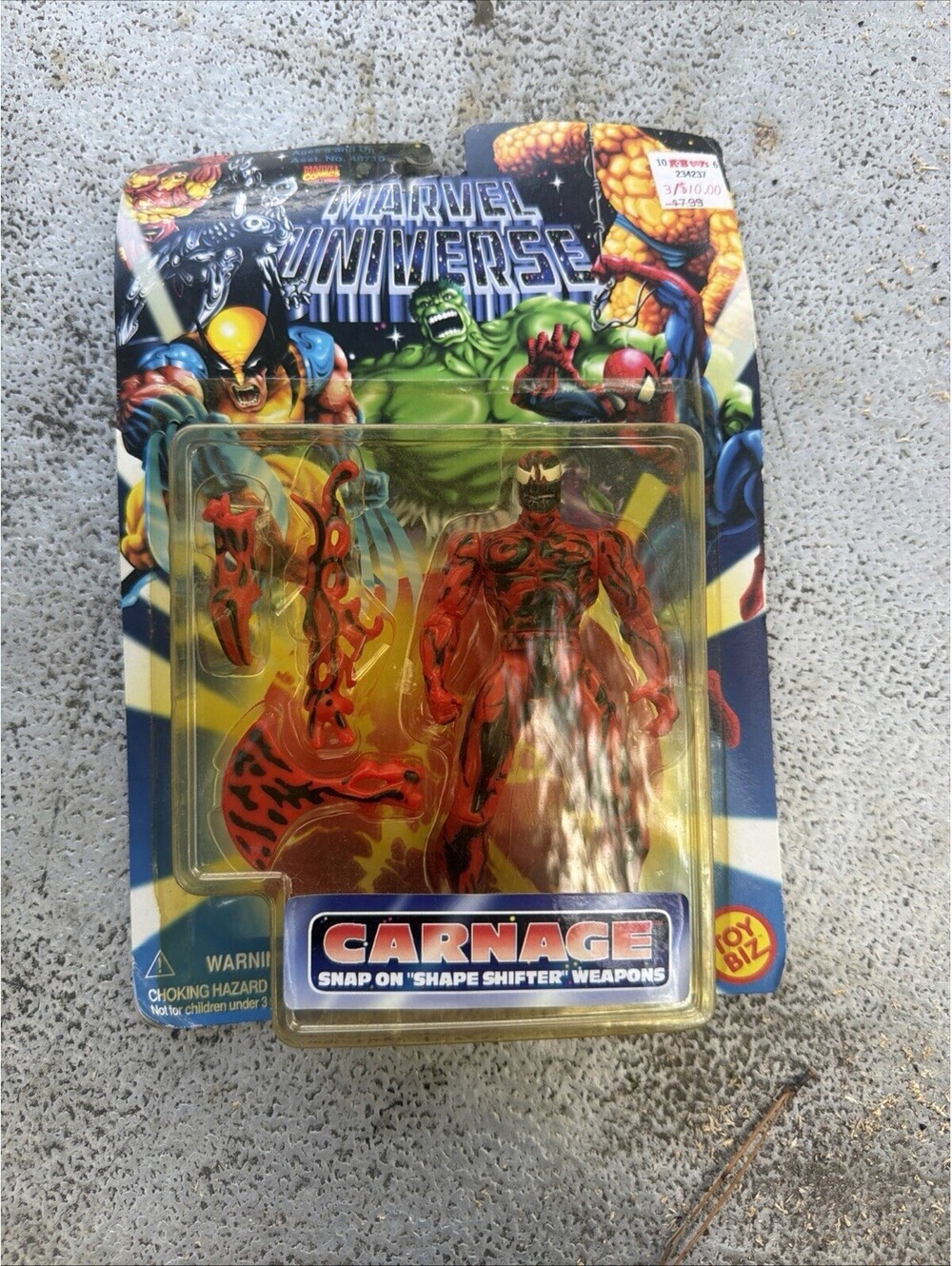 Marvel Universe 5" Carnage Spider-Man Animated Series Villain ToyBiz 1996 MOC